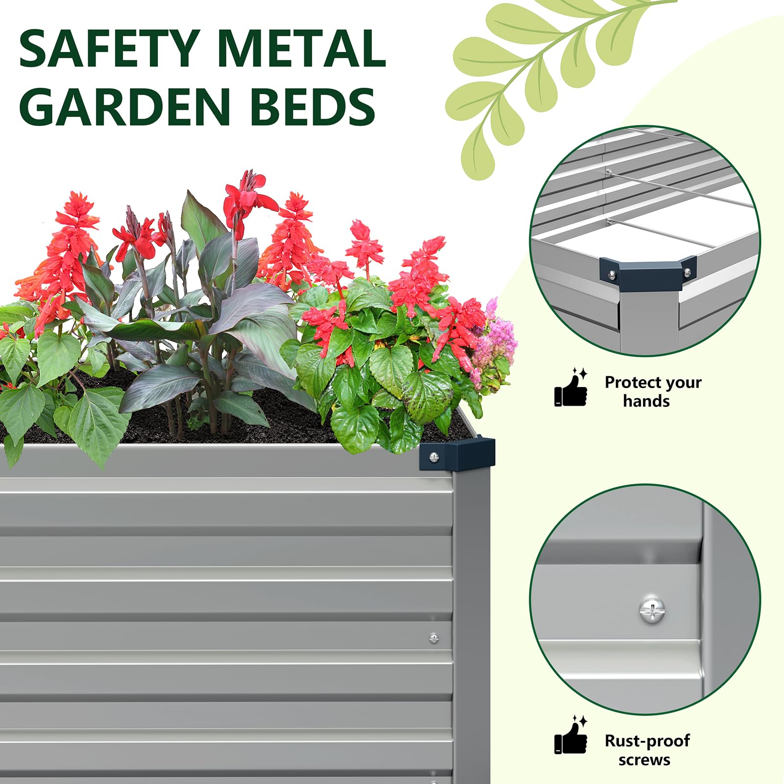 Vengarus raised beds installed in a backyard for raised gardening convenience