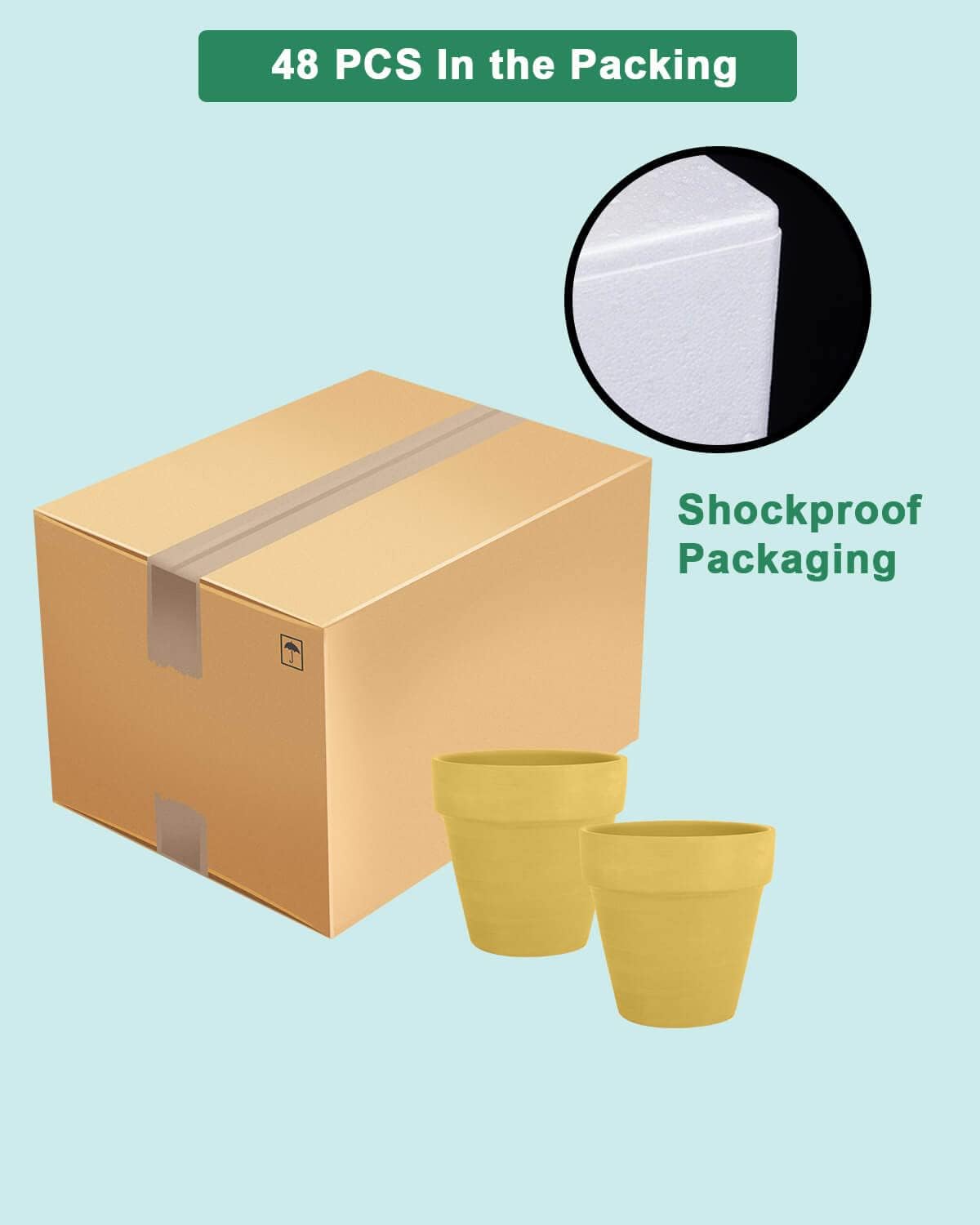 vensovo styled mini pots as table centerpieces for event decoration