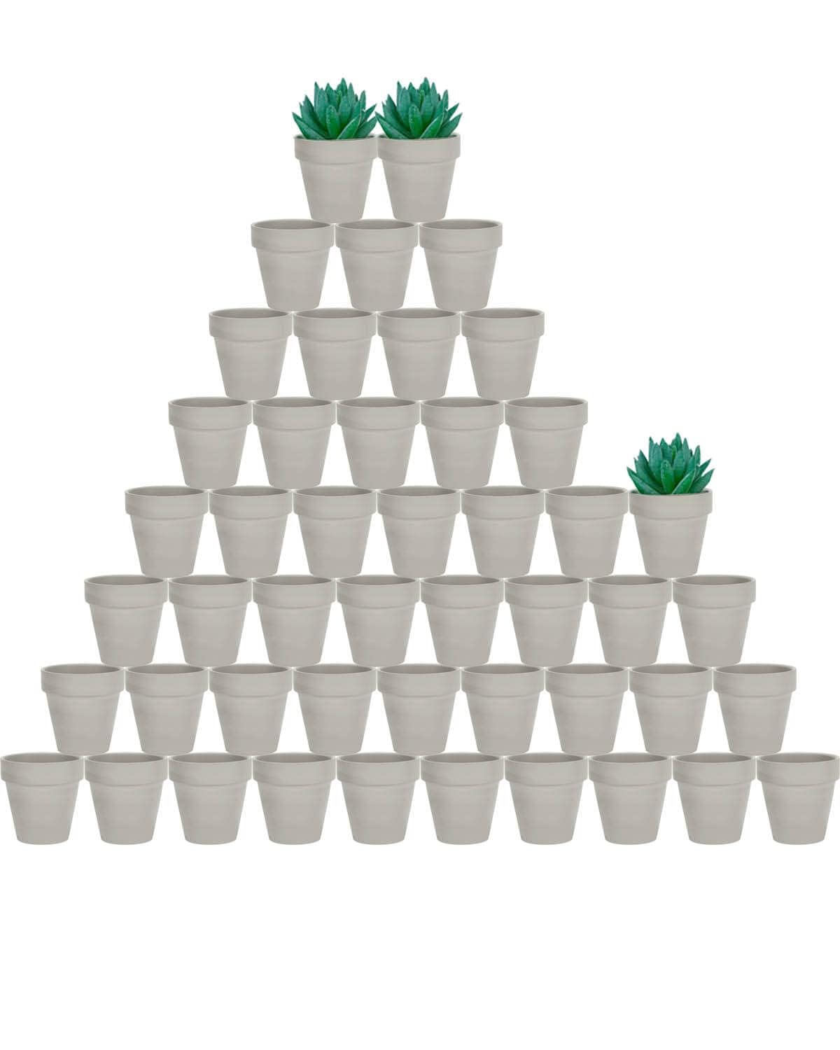 vensovo front view grey mini pot showing clean rim and neutral color benefits display