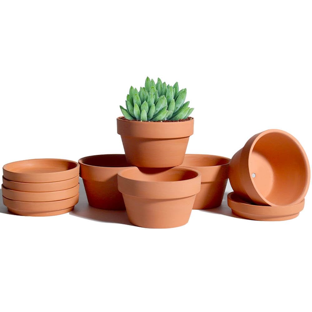 vensovo six-pack front view showing neat stacked pots and saucers with clean look