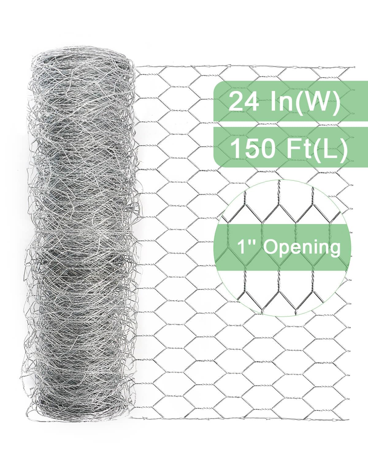 vensovo hex mesh closeup highlighting 1-inch openings and rustproof finish