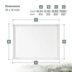 Vent Systems closeup of frame dimensions highlighting precise fit advantage