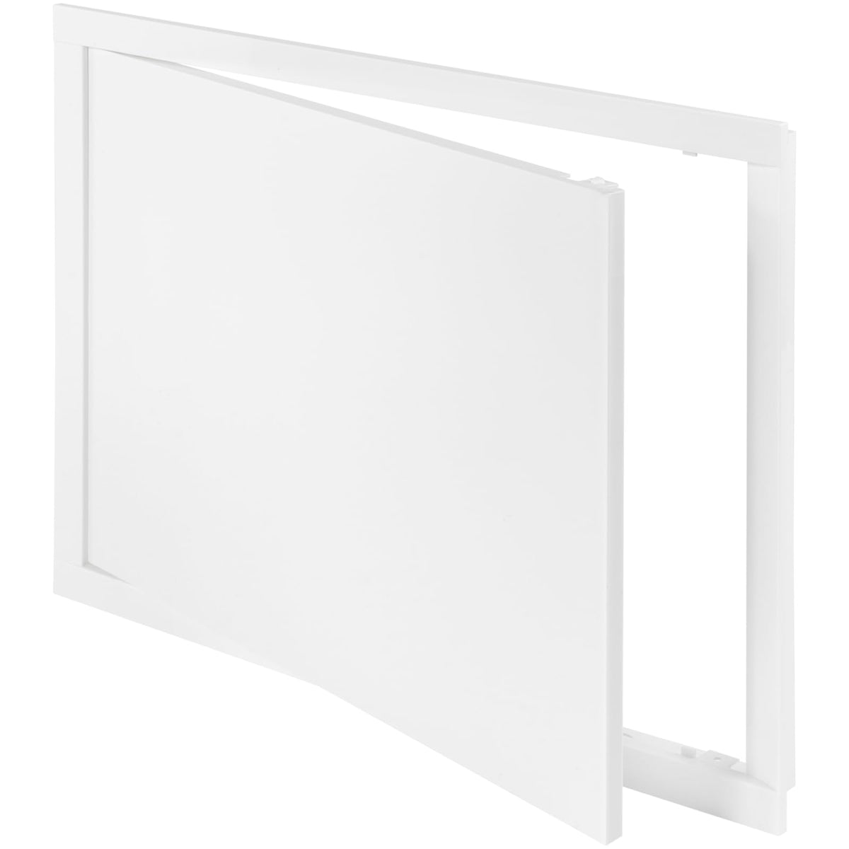 Vent Systems front view access panel showing clean white finish and hidden latch