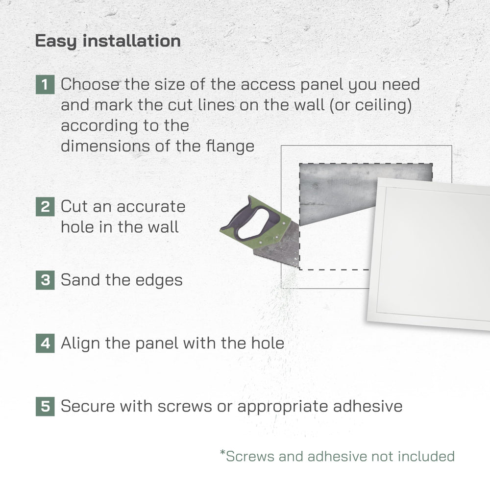 Vent Systems installed in drywall showing discreet finish in a home setting