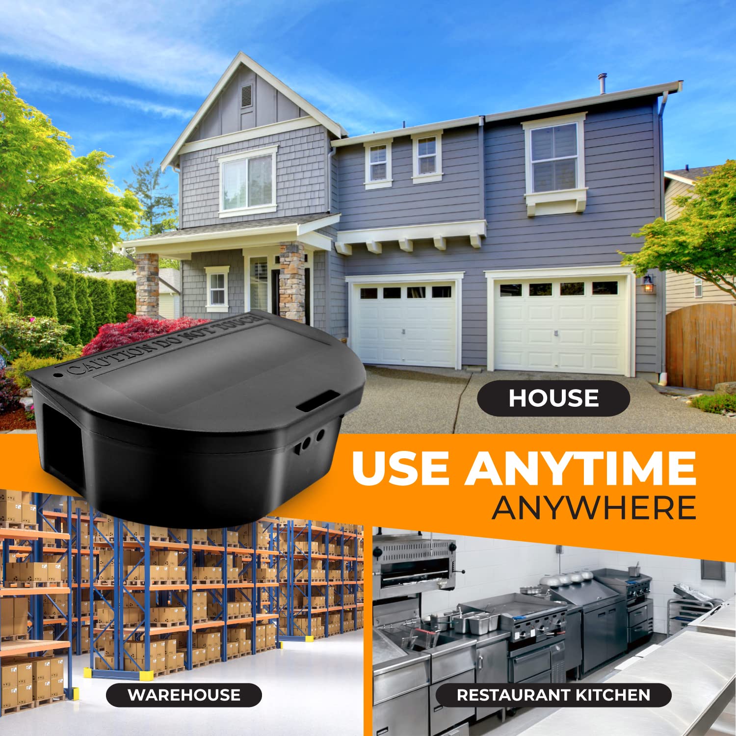 Ven-Trap in-use garage placement protecting household spaces