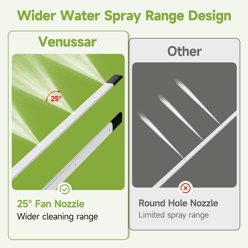 Venussar 24" wand cleaning a car radiator showing easy access in compact engine bay