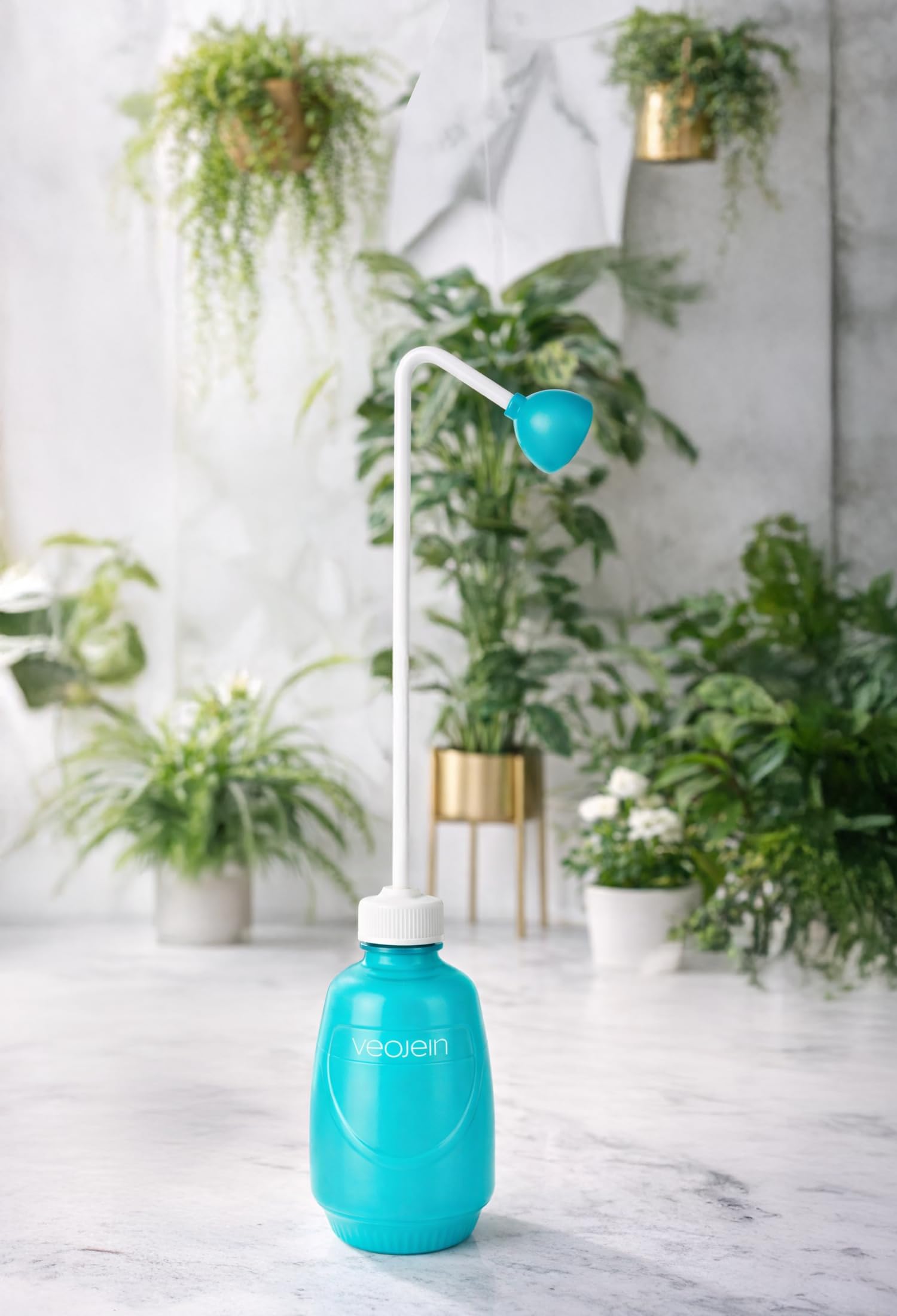 VEOJEIN two bottles stacked in compact storage ready for multiple plant care tasks