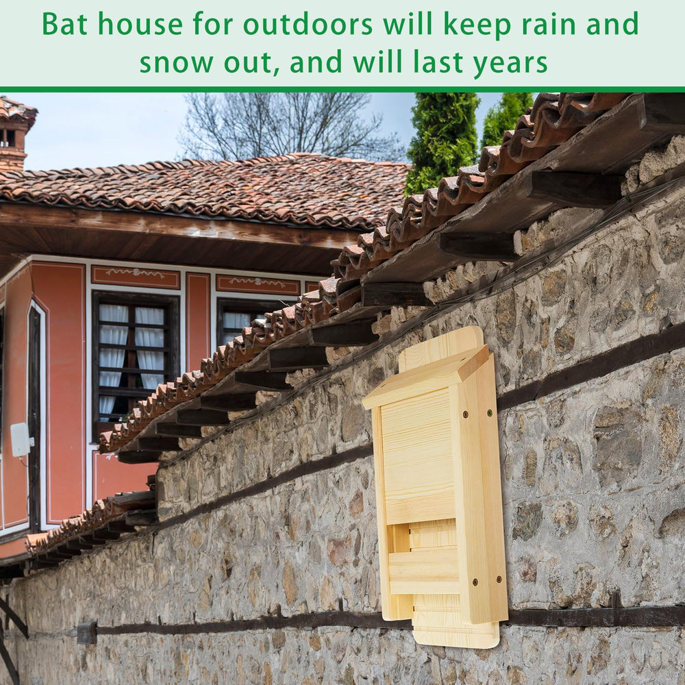 Vercraft bat house installed in a garden setting, enhancing wildlife habitat and landscape