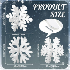 Vercraft snowflake staged on a porch with greenery for festive curbside charm