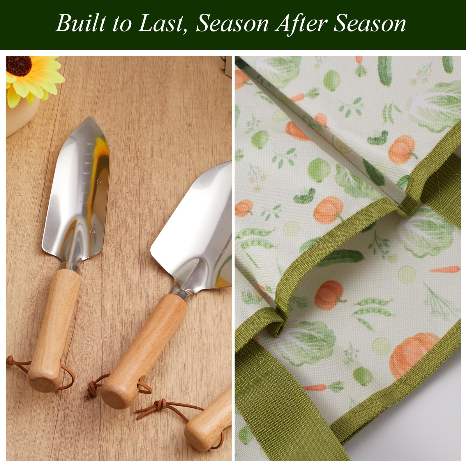VerdantVibes tools in use planting seedling, efficient gardening performance
