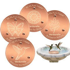 Verdurelle front packaging showing four copper discs and care card, ready to gift
