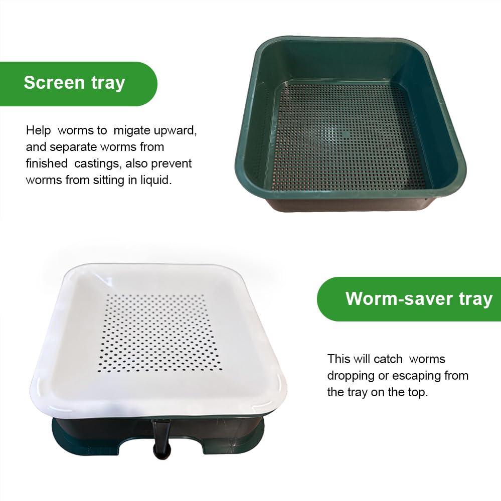 VermiHut worm saver tray close-up preventing worms entering liquid area