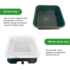 VermiHut worm saver tray close-up preventing worms entering liquid area