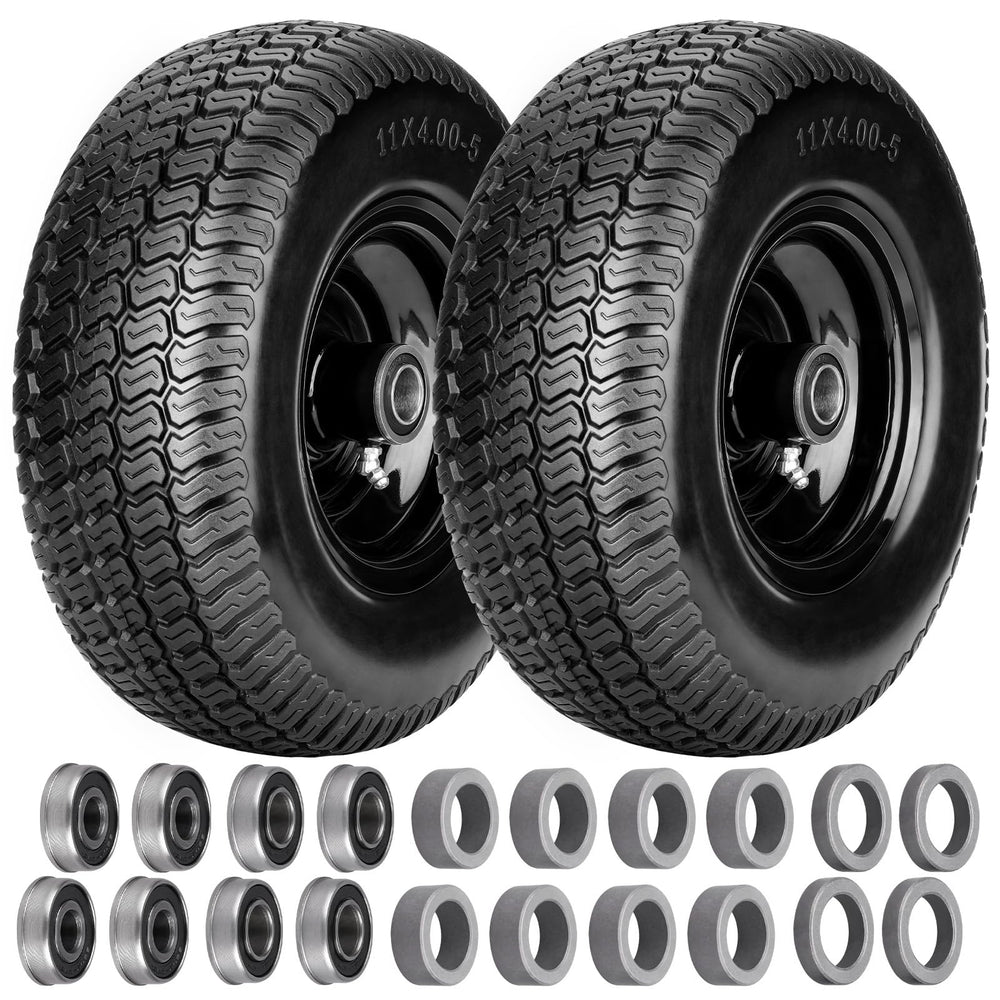 Vershin front-packaging view showing two pre-assembled tires for fast replacement