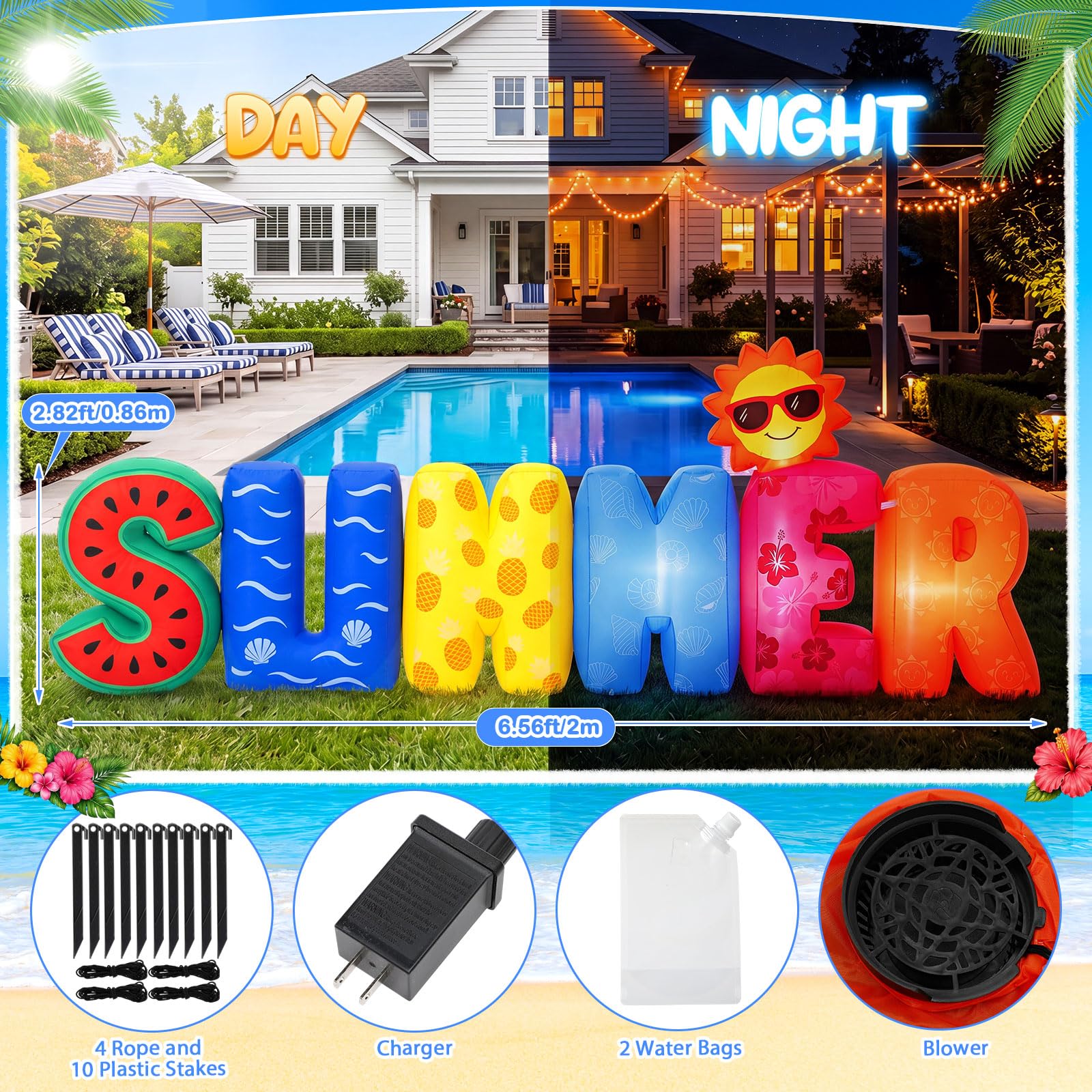 Vertintong LED night illumination enhancing evening party atmosphere