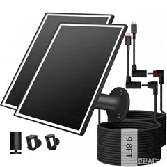 VERVERAY front-facing solar panel pack showing dual panels and connectors for reliable charging