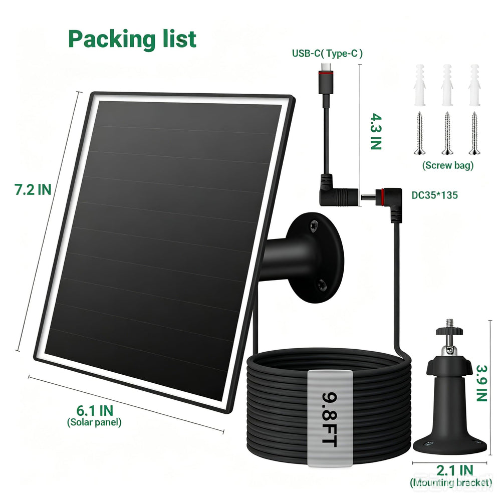 VERVERAY size scale next to hand to show compact panel dimensions for easy placement