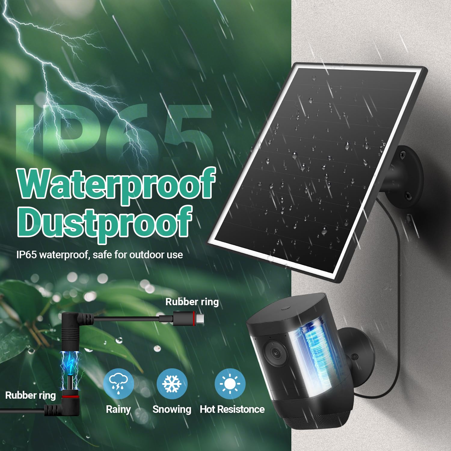 VERVERAY weatherproof seal and tempered glass showing durability against outdoor elements