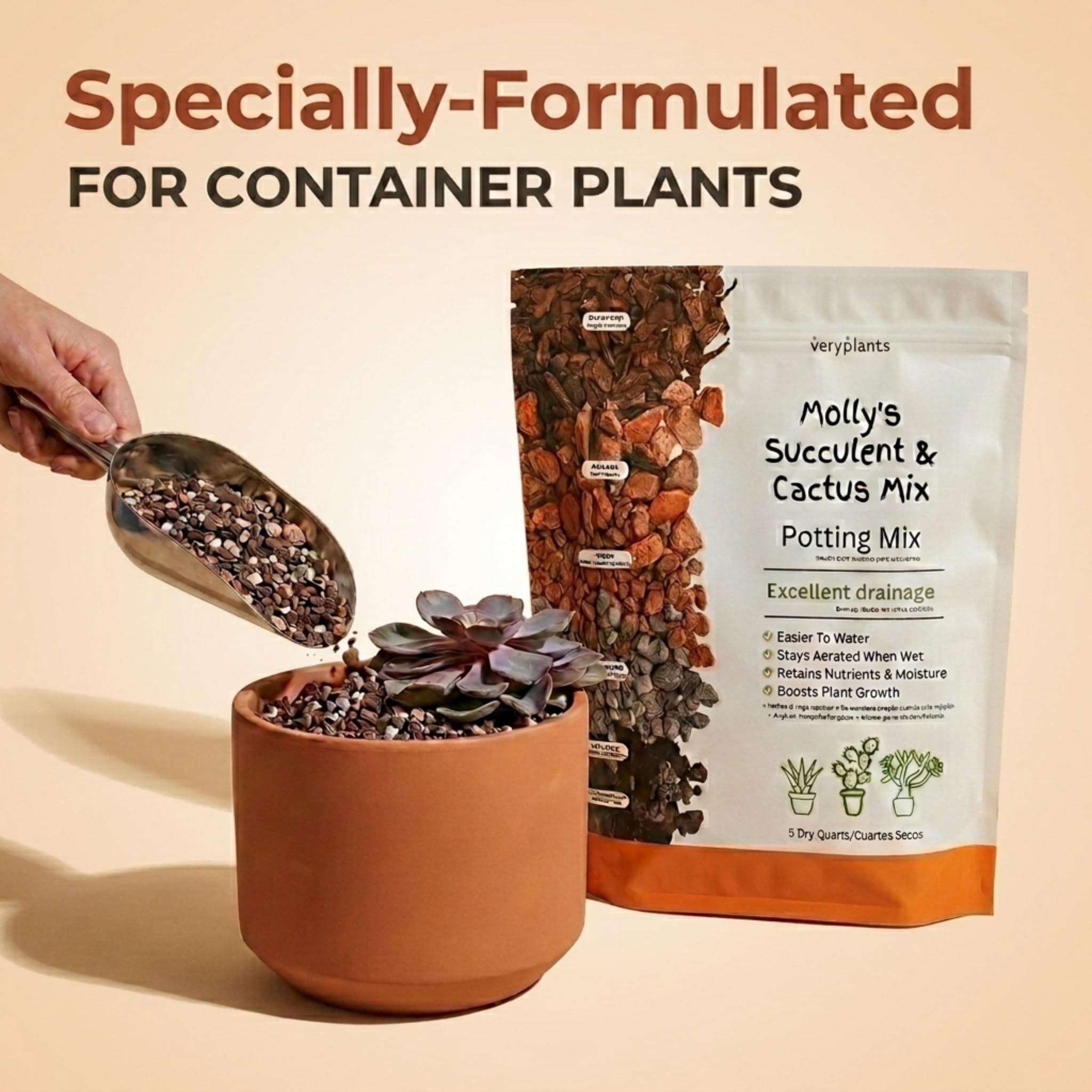 veryplants bag resealable zipper keeping mix fresh and reducing mess benefit