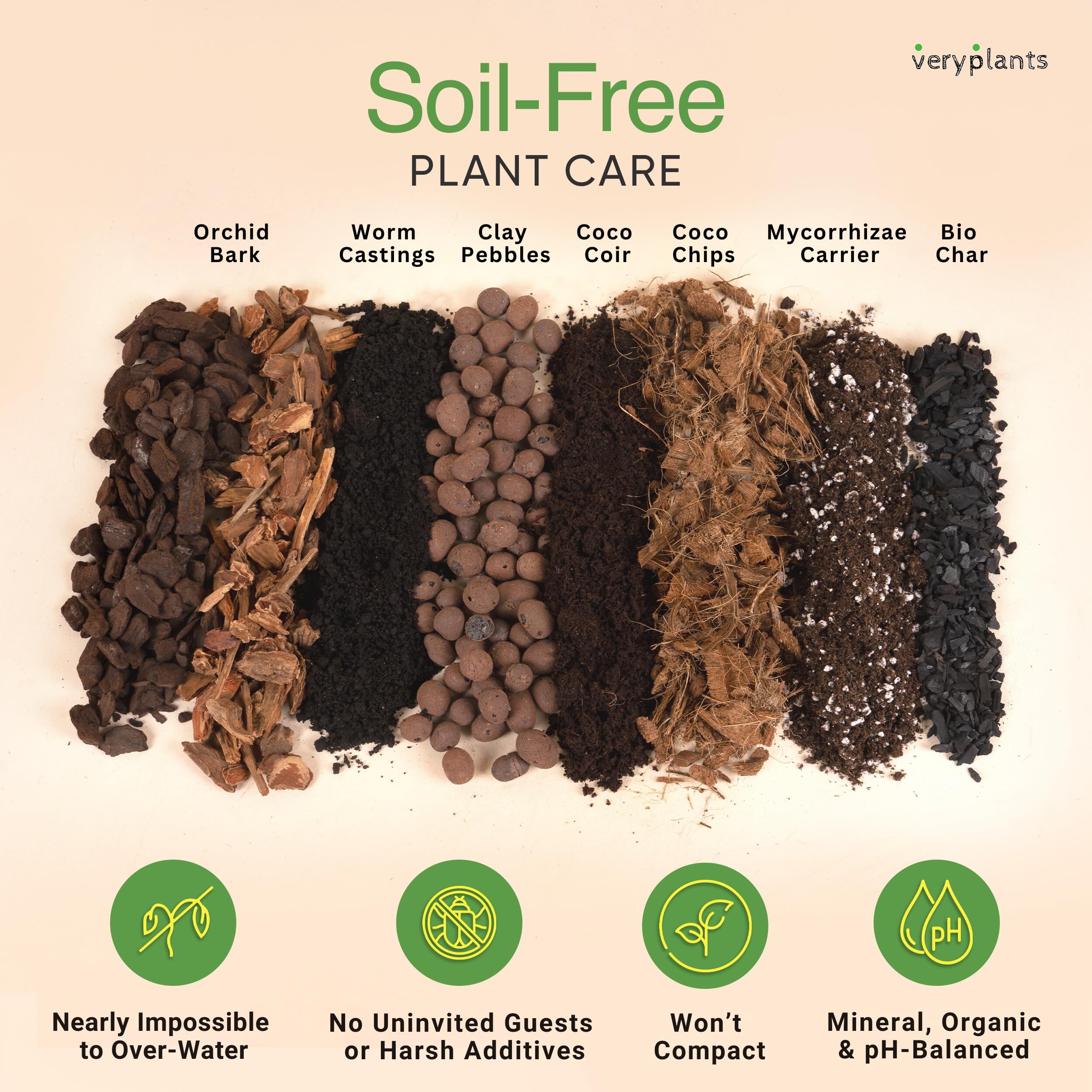 veryplants close-up chunky texture highlighting drainage benefits