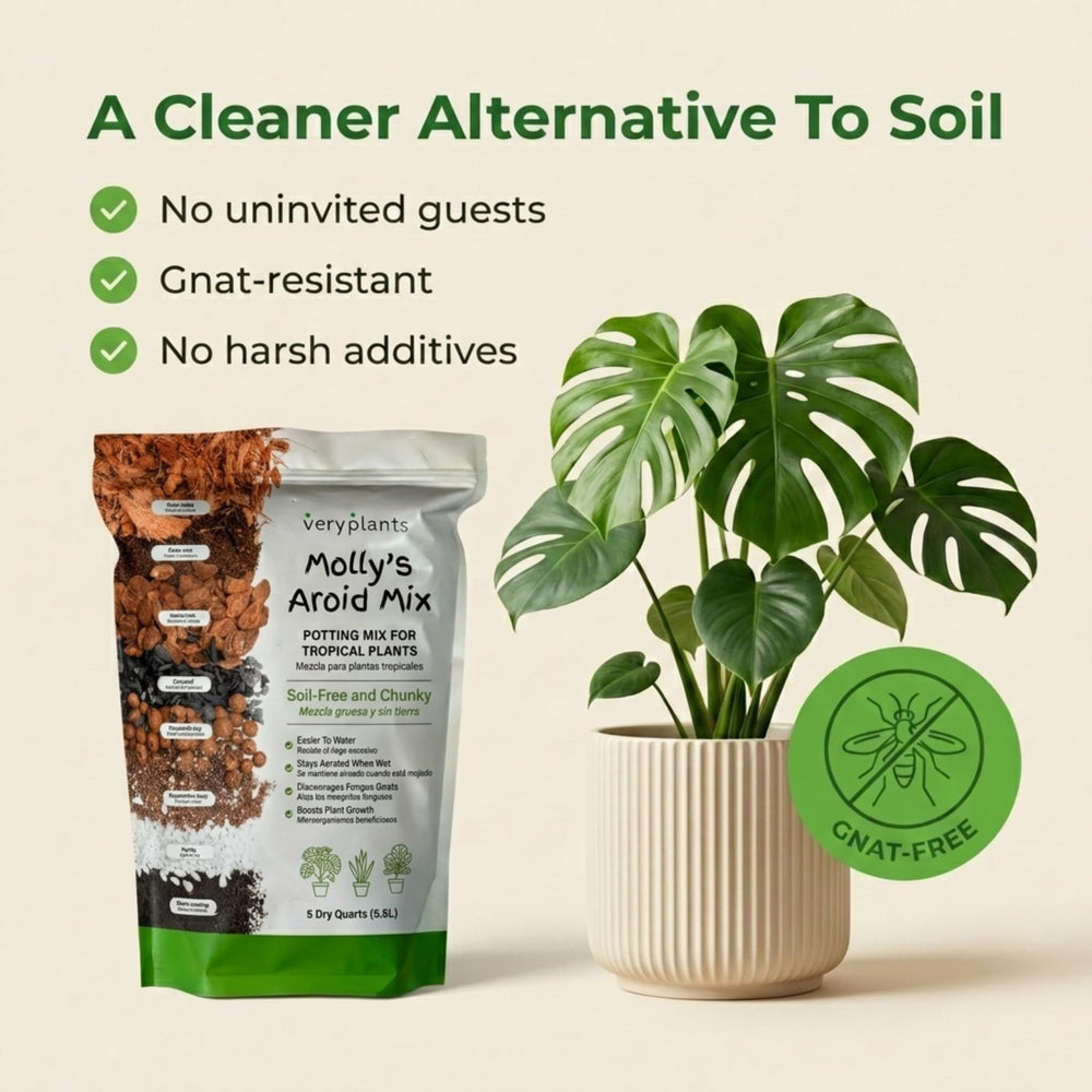 veryplants hand holding bag showing 5 dry quarts size and portability