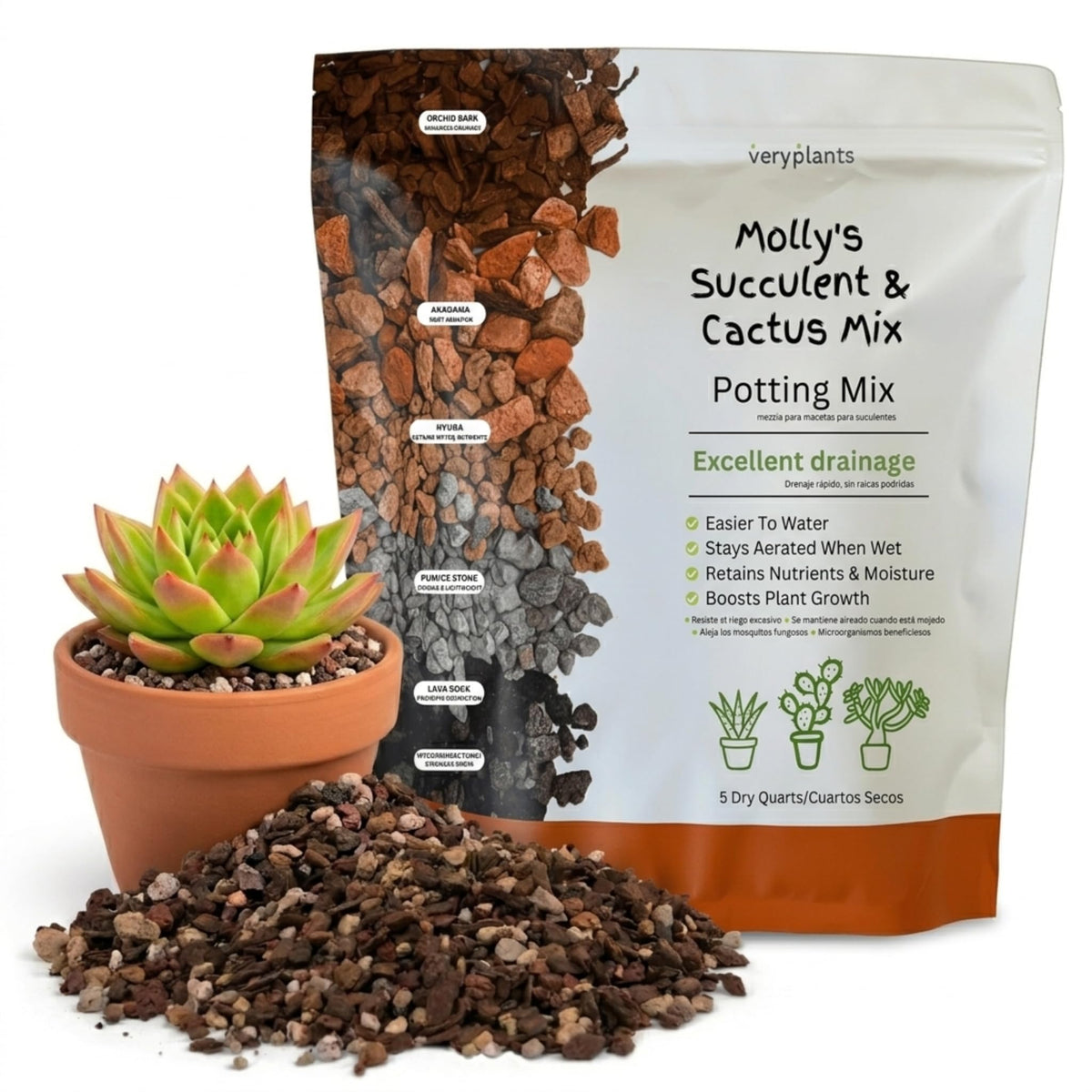 veryplants front packaging showing resealable bag and product name for easy storage
