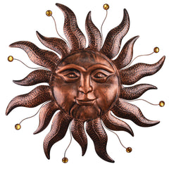 VESTCDF front view sun face showing vintage gold color and visual warmth