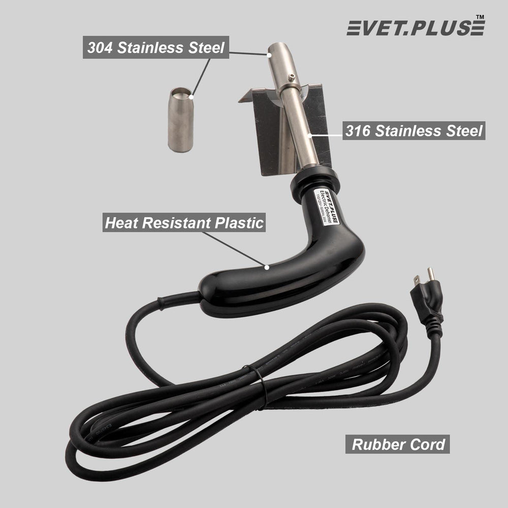 VET.PLUS digital temperature display illuminated for accurate heat control benefit