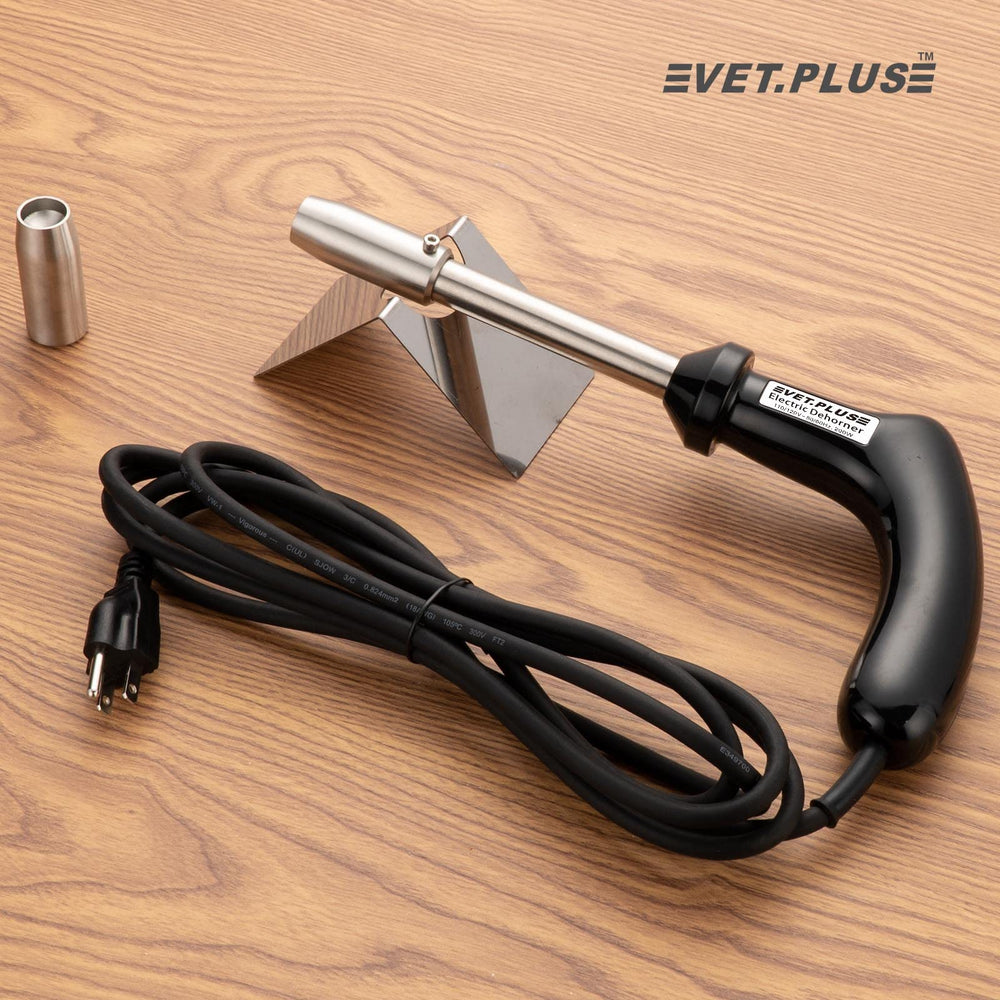 VET.PLUS in use on a calf demonstrating efficient, blood-minimizing cauterization