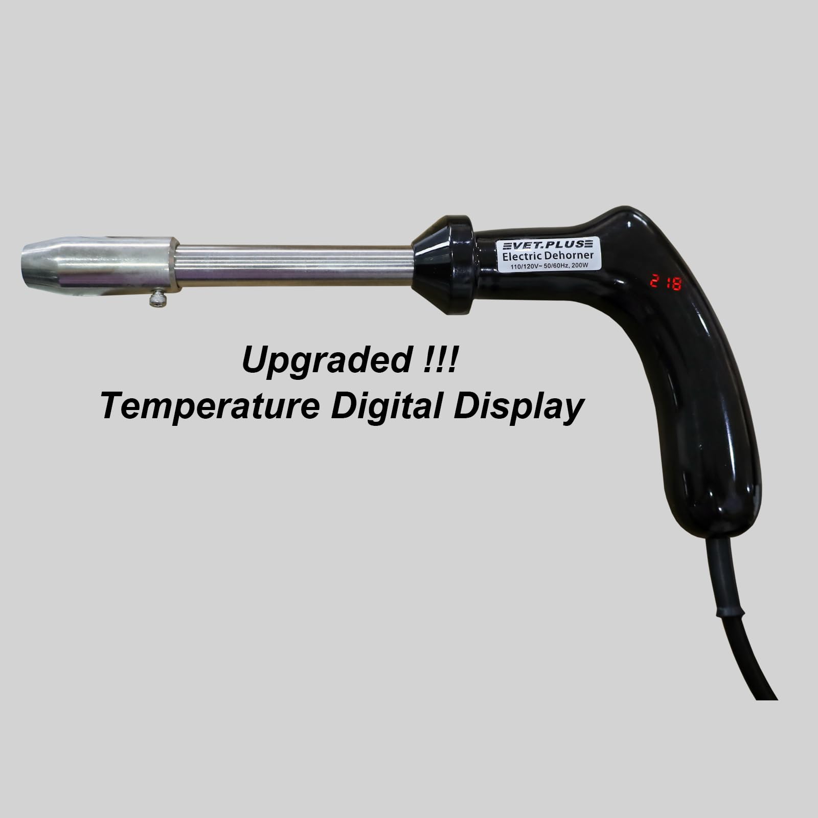 VET.PLUS stainless steel burning tips close-up showing corrosion-resistant durability