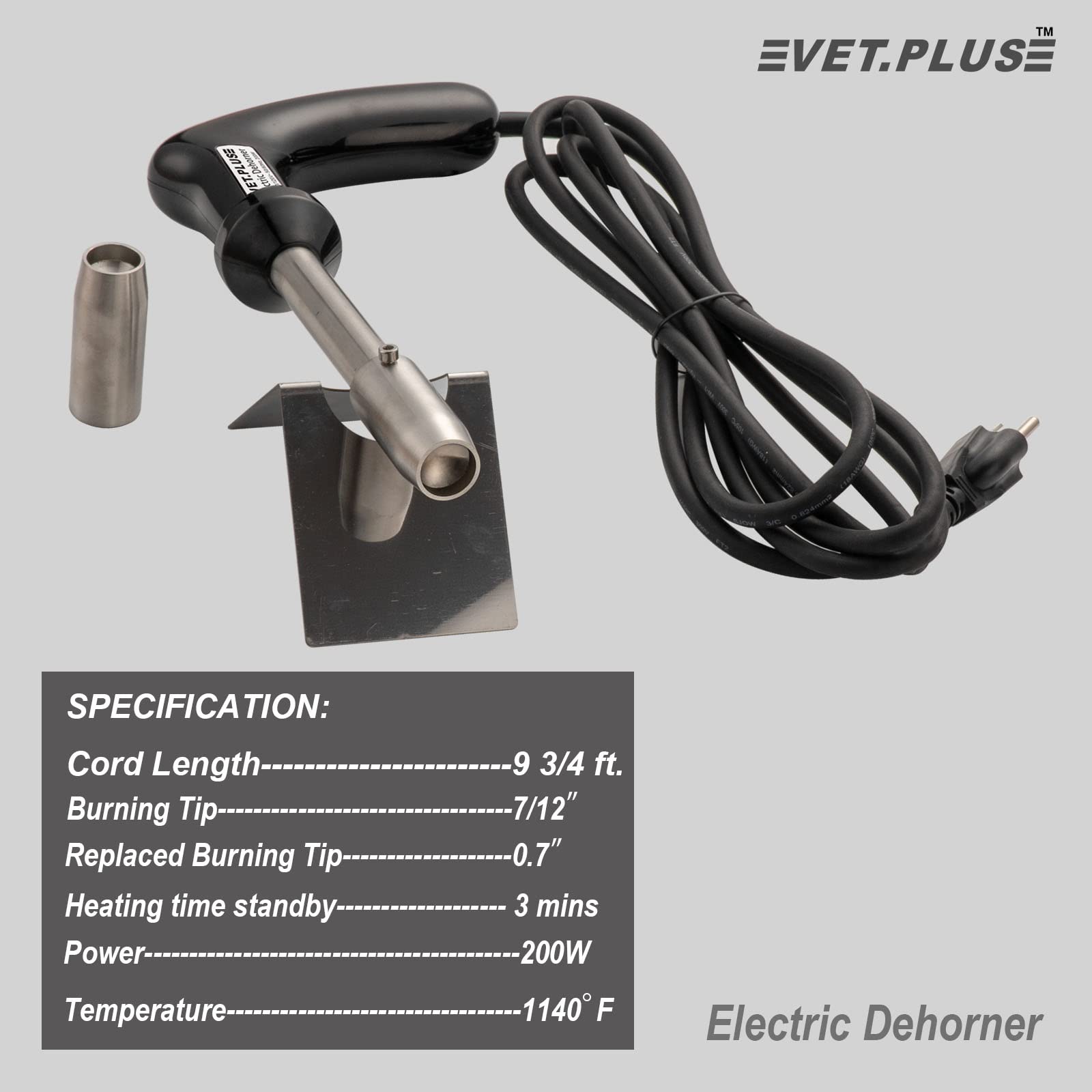 VET.PLUS two tip sizes side-by-side showing quick-change versatility advantage