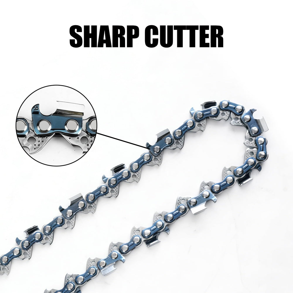 Vetoper chain mounted on a Stihl bar cutting wood, demonstrating smooth operation