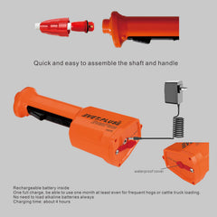 VET.PLUS handle with on/off switch showing safety and grip comfort