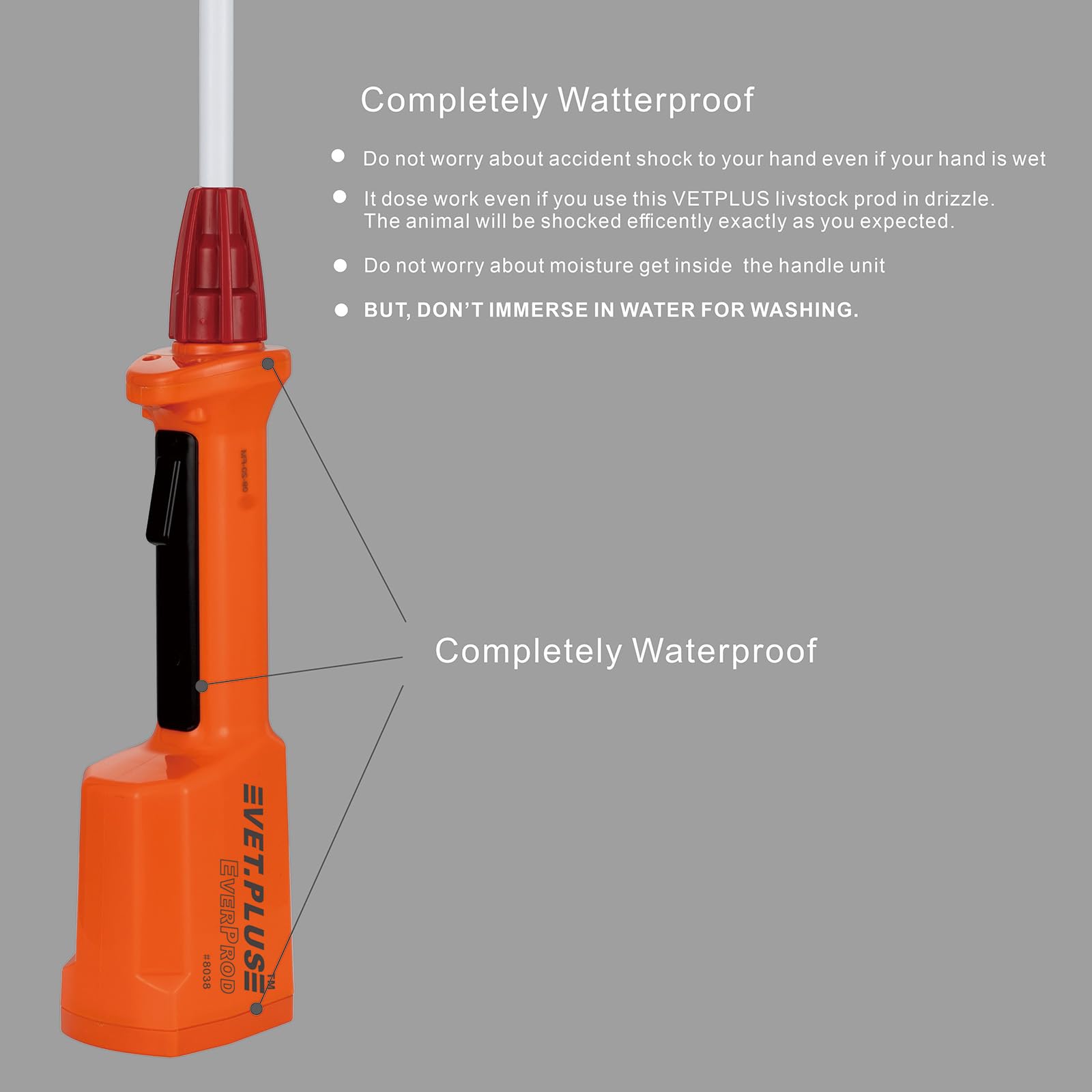 VET.PLUS in hand beside ruler showing compact size and portability