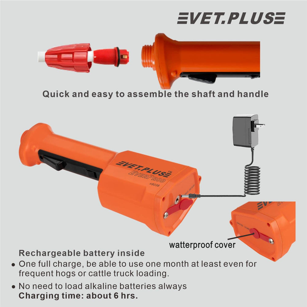 VET.PLUS size comparison next to a hand demonstrating compact portability