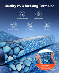 VEVOR matte anti-slip backing close-up improving liner grip and stability