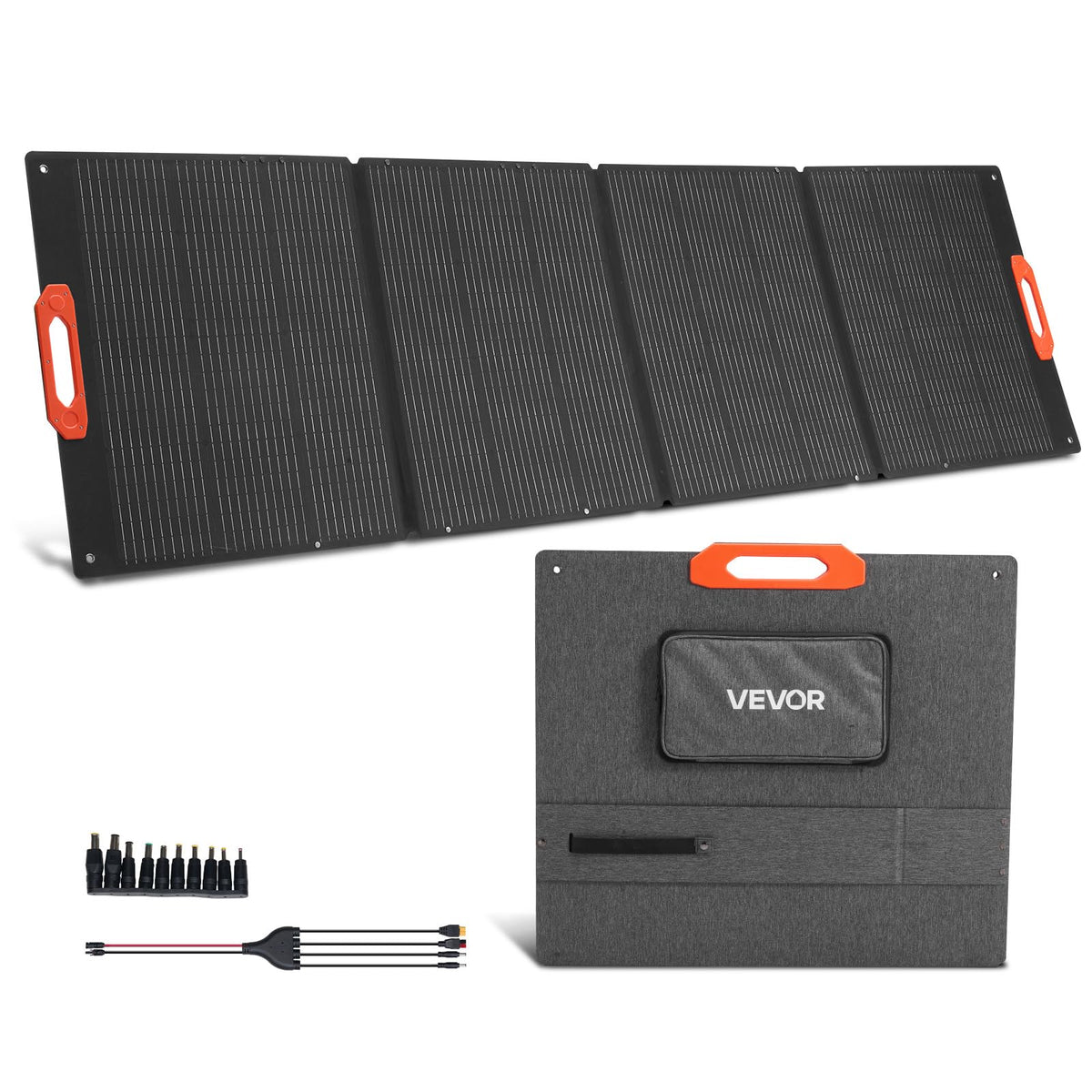 VEVOR folded panel front view showing compact portability and easy storage