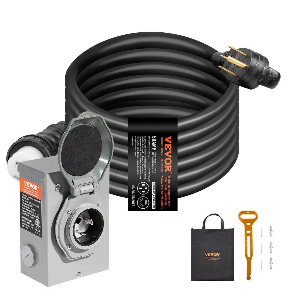 VEVOR kit next to hand tools showing scale and compact installation footprint
