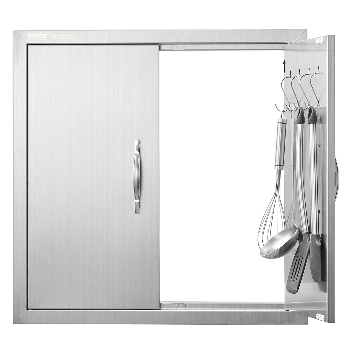 VEVOR front view of 24x24 stainless steel access door showing clean finish and fit