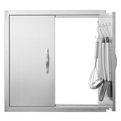 VEVOR front view of 24x24 stainless steel access door showing clean finish and fit