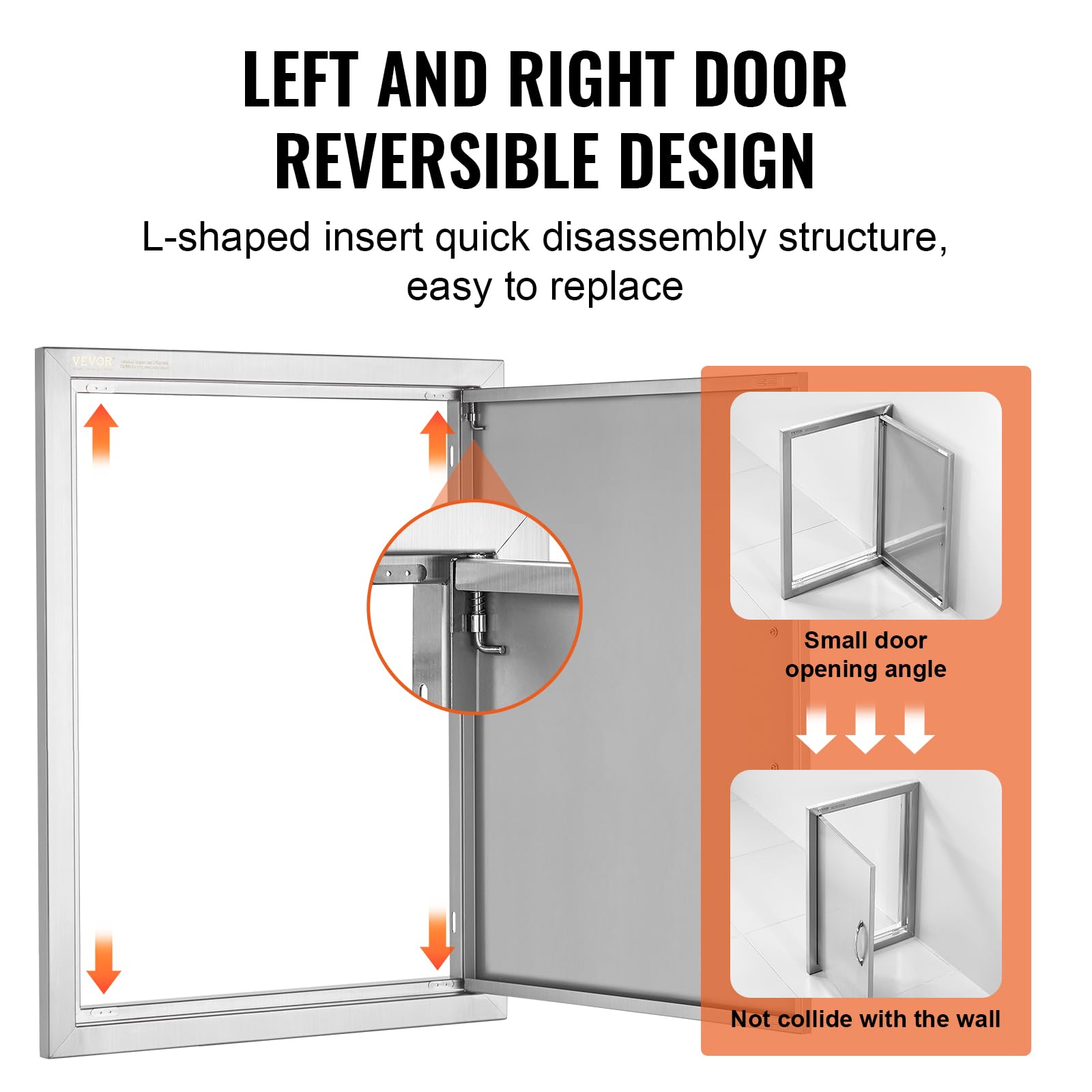 VEVOR recessed mount on outdoor island showing weatherproof flush installation benefit