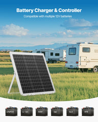 VEVOR panel installed on adjustable bracket delivering optimal sun exposure benefit