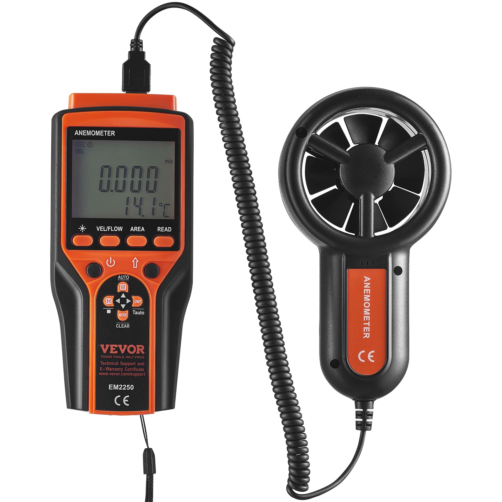 VEVOR held in hand showing compact size and field portability benefit