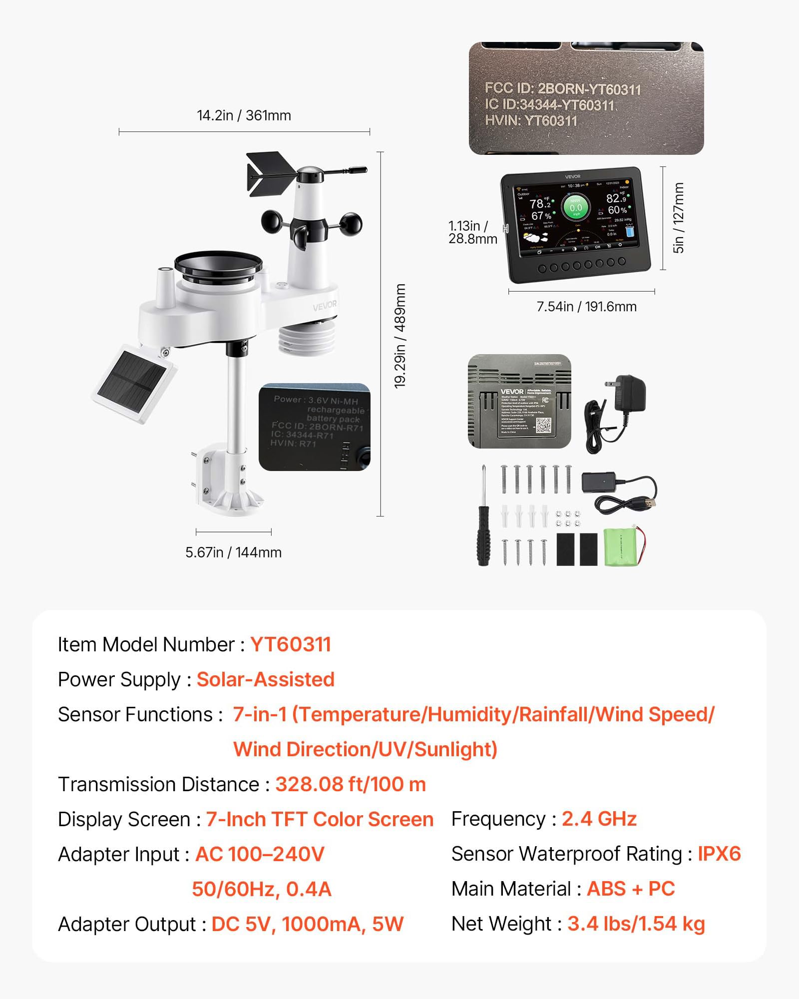 VEVOR app screenshot dashboard for remote monitoring and history