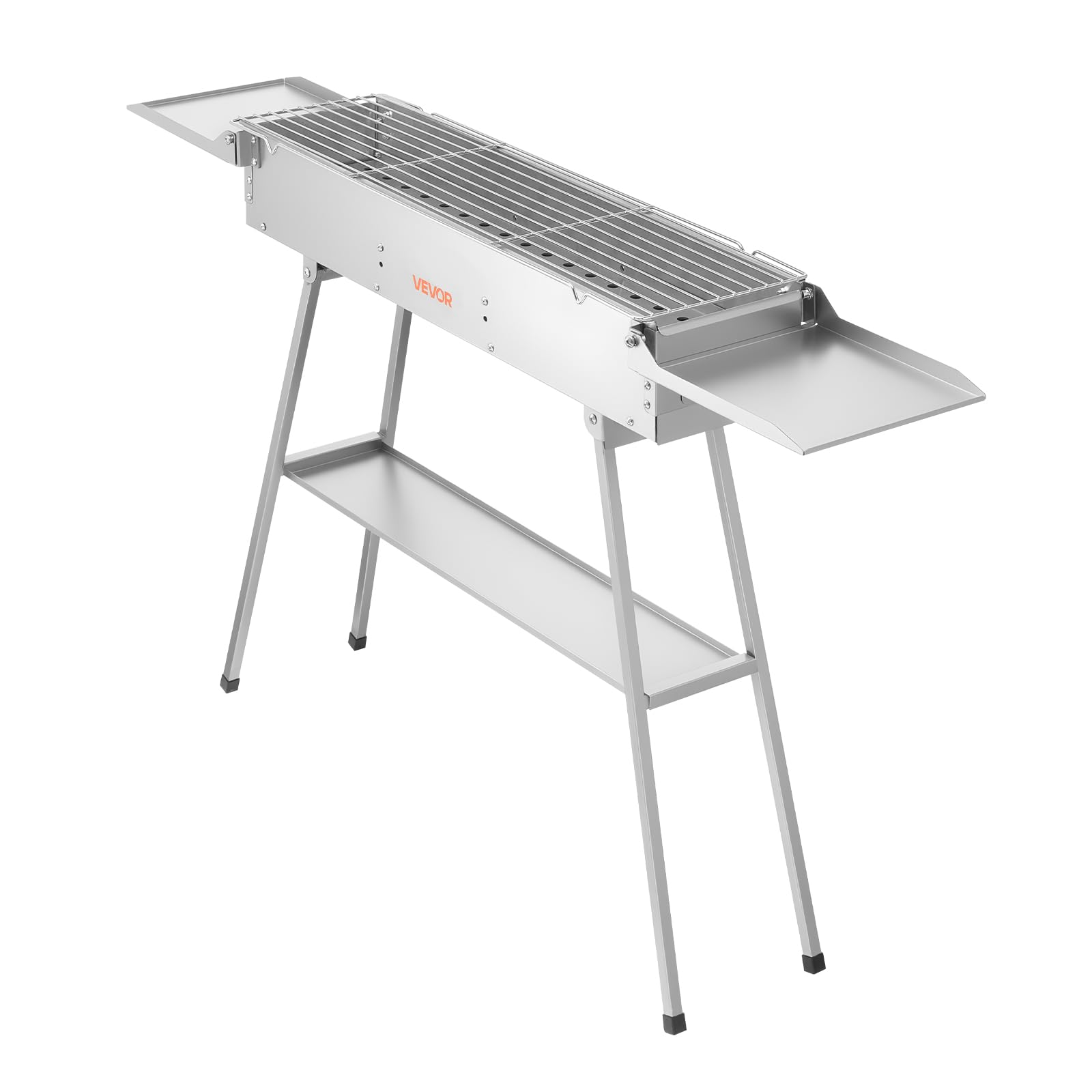 VEVOR one person assembling grill showing simple setup and portability
