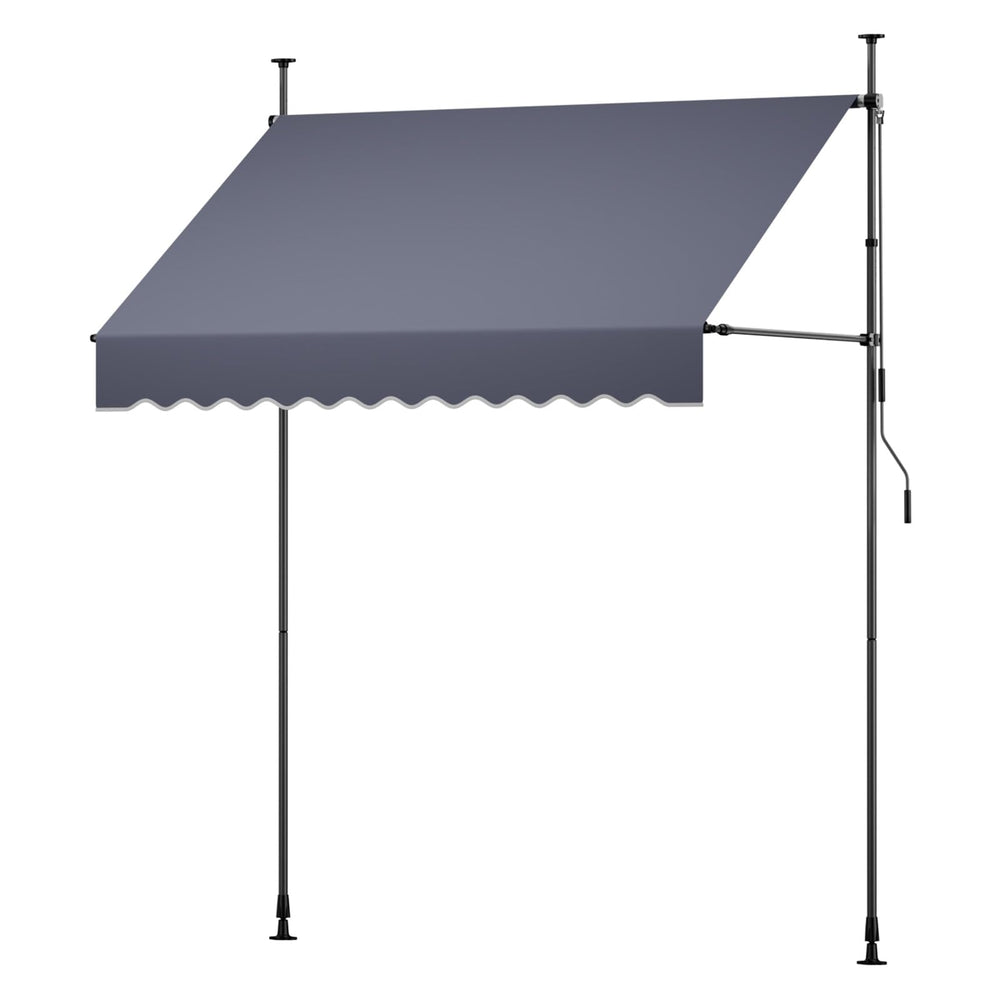 VEVOR lifestyle backyard scene showing added shade and comfort benefit