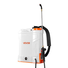 VEVOR backpack sprayer front view showing compact design and quick access benefits