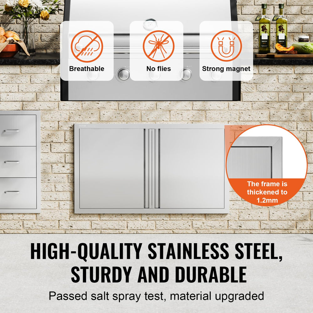 VEVOR frame edge detail highlighting seamless build and rust resistance