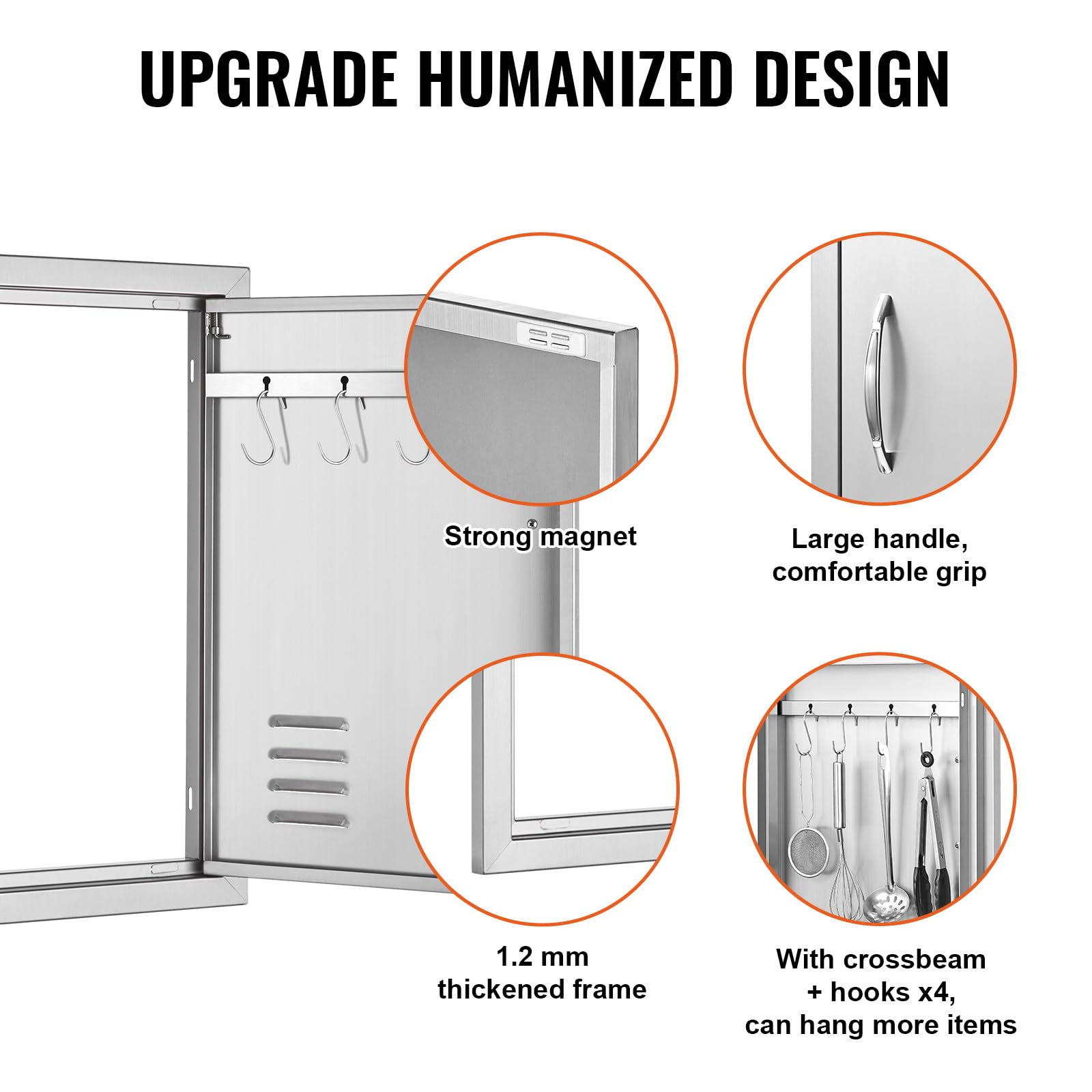 VEVOR frame edge profile with rounded corners for safe handling and durability