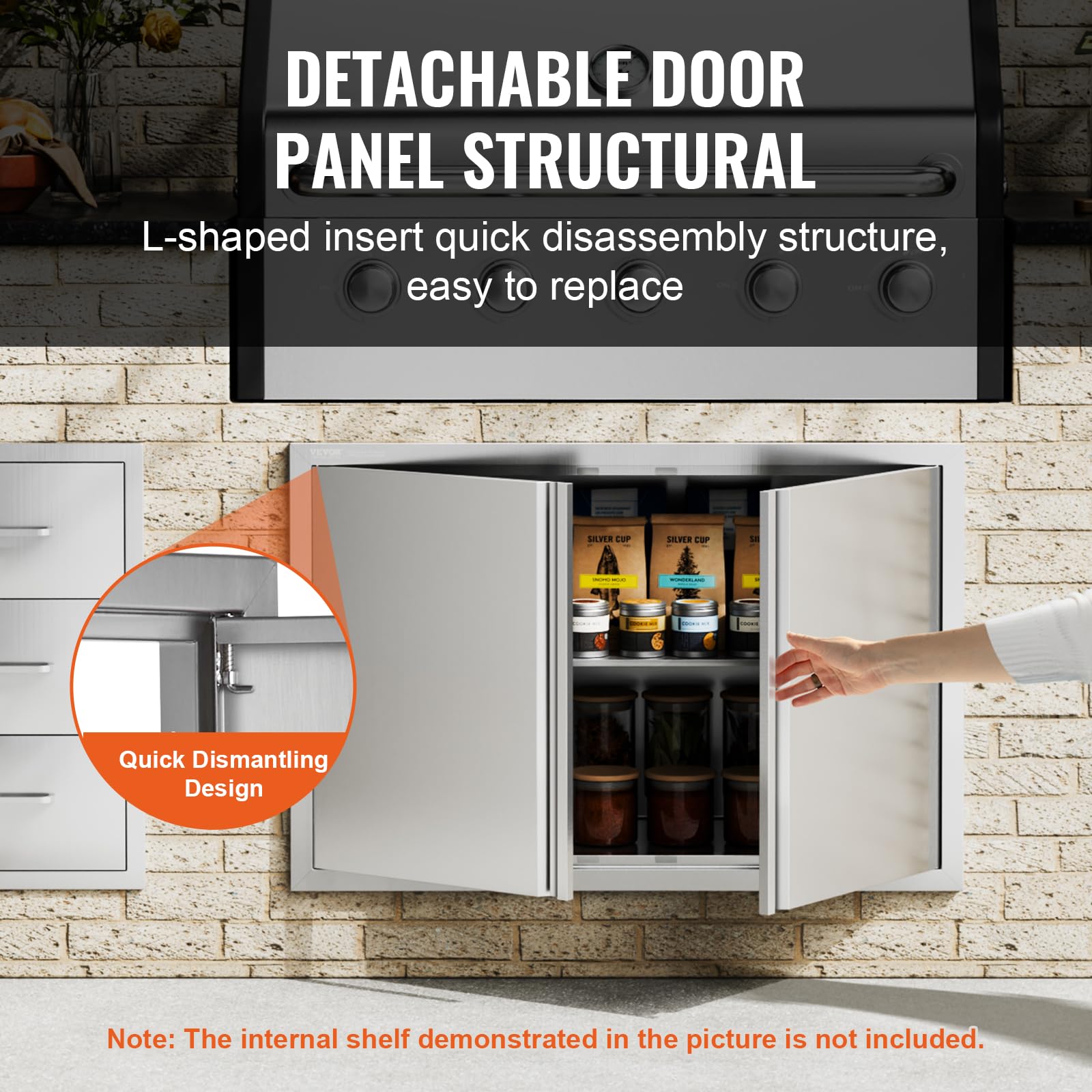 VEVOR frame edge profile showing rounded, thickened border for safer outdoor use